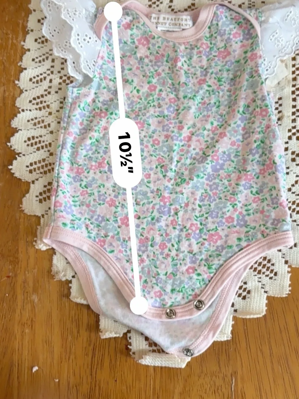 The Beaufort Bonnet Company Mint, Lavender & Floral Baby Onesie Set